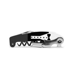 Tire-bouchon sommelier Smoking Cravate Koala replié, décor noir et blanc