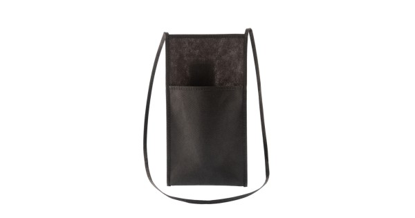 Porte-verre Koala en intissé noir avec cordon de cou
