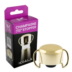 Bouchon à champagne Premium doré Koala avec sa boîte
