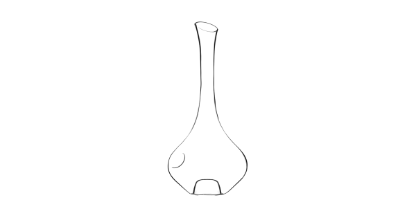 Carafe Grip Lehmann en cristallin avec empreintes de préhension
