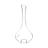 Carafe Grip Lehmann en cristallin avec empreintes de préhension