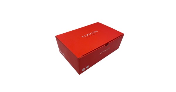 Boîte rouge du lot de gobelets Excellence Lehmann