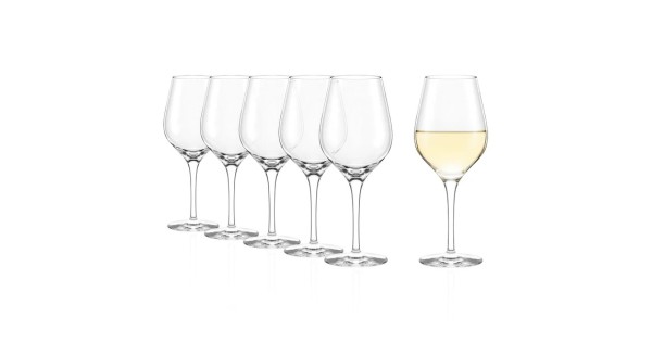 Lot de 6 verres Exquisit 35 cl Stölzle Lausitz avec schéma des dimensions