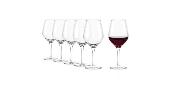 Lot de 6 verres à vin rouge Exquisit 48 cl Stölzle Lausitz avec dimensions