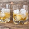 Glaçons translucides Kikkerland utilisés dans deux verres