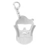 Peigne à barbe multifonction Kikkerland en inox avec attache porte-clés