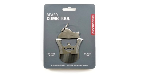 Cartonnette du peigne à barbe décapsuleur Kikkerland