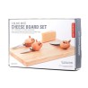 Boîte du set à fromage Souris Kikkerland avec planche et couteaux
