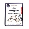 Cartonnette du porte-clés décapsuleur Vélo Kikkerland