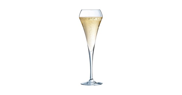 Flûte Open Up 20 cl Chef & Sommelier remplie de champagne