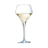 Verre Open Up Round 37 cl Chef & Sommelier rempli de vin blanc