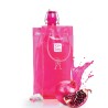 Sac rafraîchisseur Ice.Bag Classic rose Pink présenté avec une bouteille