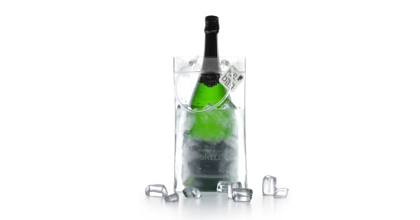 Sac rafraîchisseur Ice.Bag Pro King Size présenté avec une bouteille