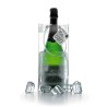 Sac rafraîchisseur Ice.Bag Pro Classic Clear présenté avec une bouteille
