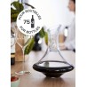 Carafe Evolution Peugeot avec du vin rouge et indication pour une bouteille de 75 cl