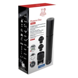 Pompe de conservation Preserve Duo noire Peugeot avec son coffret