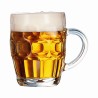 Chope Britannia 57 cl Arcoroc remplie de bière blonde avec mousse