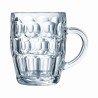 Chope à bière Britannia 57 cl Arcoroc vide, avec anse et reliefs arrondis