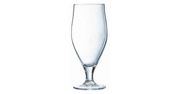 Verre à bière Cervoise 50 cl Arcoroc vide, coupe tulipe sur pied court