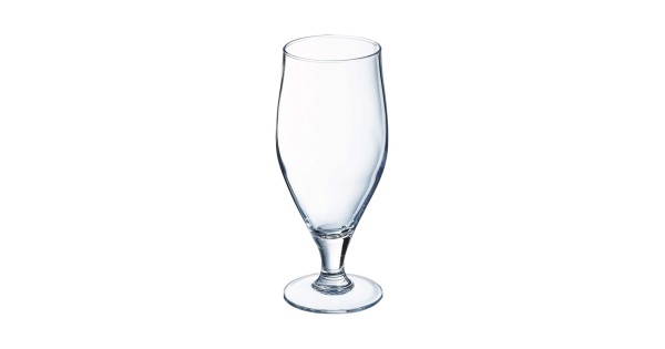 Verre à bière Cervoise 32 cl Arcoroc vide, coupe galbée et pied court