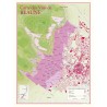 Carte des vins de Beaune Benoît France 30 × 40 cm, premiers crus et climats en couleur
