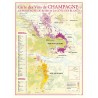 Carte de la Montagne de Reims et de la Côte des Blancs Benoît France 30 × 40 cm