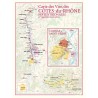 Carte des Côtes-du-Rhône septentrionales Benoît France 30 × 40 cm avec encart Cornas et Saint-Péray