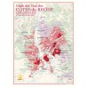 Carte des Côtes-du-Rhône méridionales Benoît France 30 × 40 cm avec les aires d’appellation