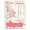 Carte de Crozes-Hermitage Benoît France 30 × 40 cm avec agrandissement de l’Hermitage