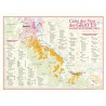 Carte des vins des Graves Benoît France 30 × 40 cm, communes et répertoire des domaines