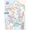Carte complète Les Stations Pétillante Géovitis sur fond bleu clair