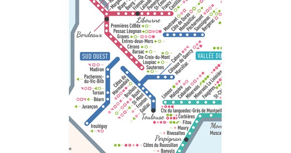 Zoom sur les stations et les cépages de la carte des vins Géovitis Pétillante