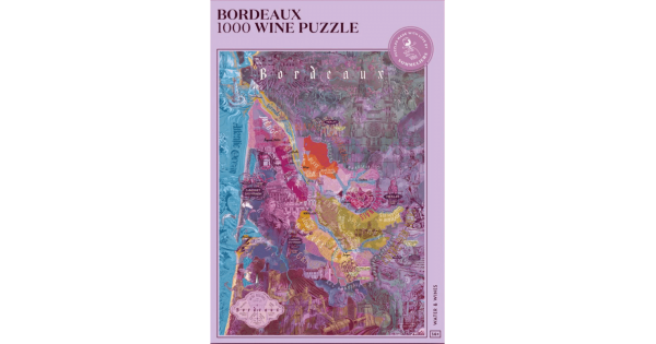 Boîte illustrée Bordeaux Wine Puzzle Water and Wines