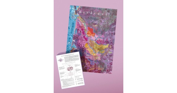 Puzzle Bordeaux Water and Wines avec son affiche et son guide