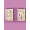 Guides des vins bordelais imprimés à l’intérieur de la boîte Water and Wines