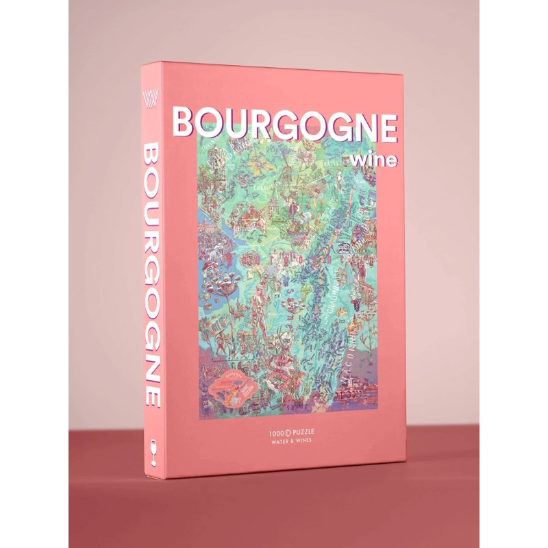 Boîte du puzzle Bourgogne 1 000 pièces Water and Wines
