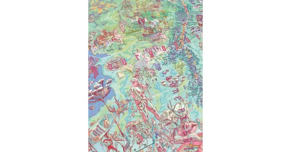 Carte illustrée du puzzle des vignobles de Bourgogne Water and Wines