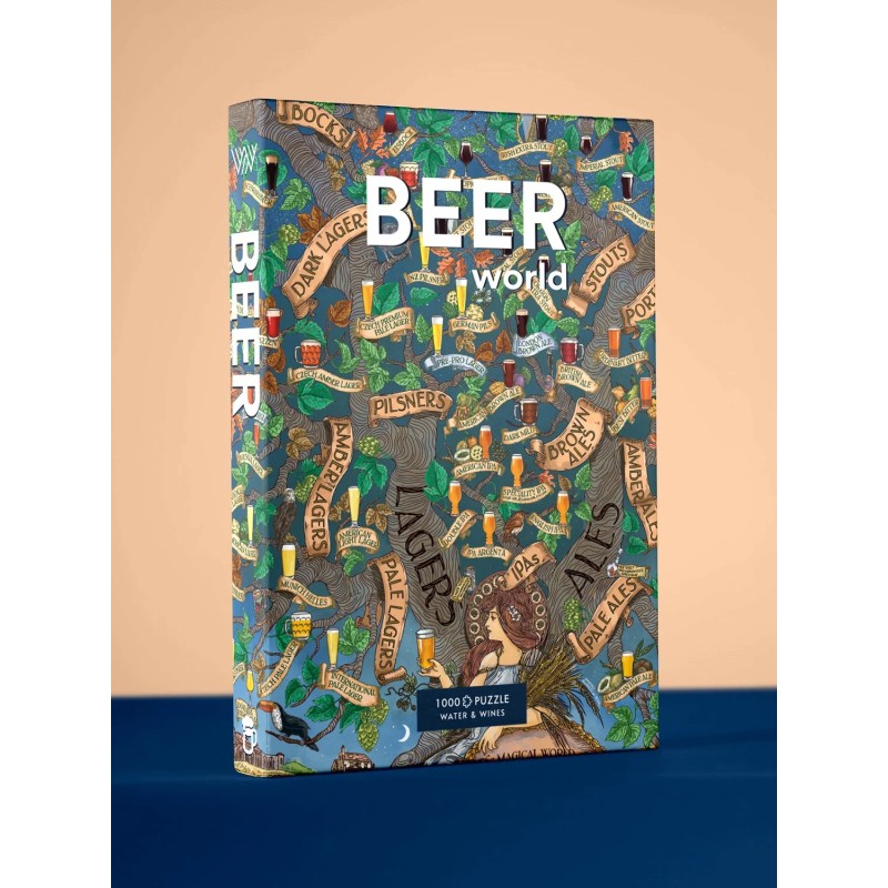 Boîte du puzzle bière 1 000 pièces Water and Wines