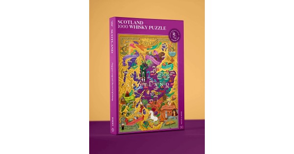 Boîte du puzzle whisky écossais 1 000 pièces Water and Wines