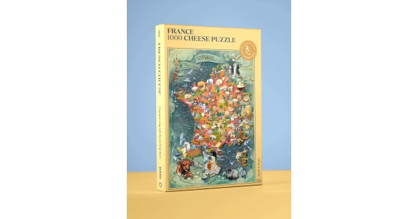 Boîte du puzzle des fromages de France 1 000 pièces Water and Wines