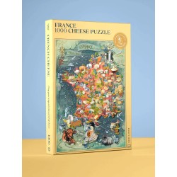 Boîte du puzzle des fromages de France 1 000 pièces Water and Wines