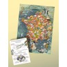 Puzzle des fromages de France Water and Wines avec son affiche et son guide