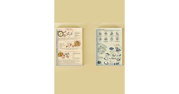Conseils et illustrations sur la boîte du puzzle fromages Water and Wines