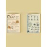 Conseils et illustrations sur la boîte du puzzle fromages Water and Wines