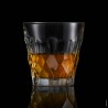 Verre Silex La Rochère servi avec du whisky et des glaçons