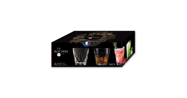 Boîte de six gobelets Silex 30 cl La Rochère