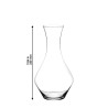 Schéma des dimensions de la carafe Cabernet Riedel