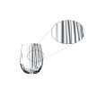 Détail des ondulations du verre Optical O Riedel