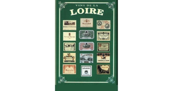 Carte métal Étiquettes de Loire 15 × 21 cm sur fond vert