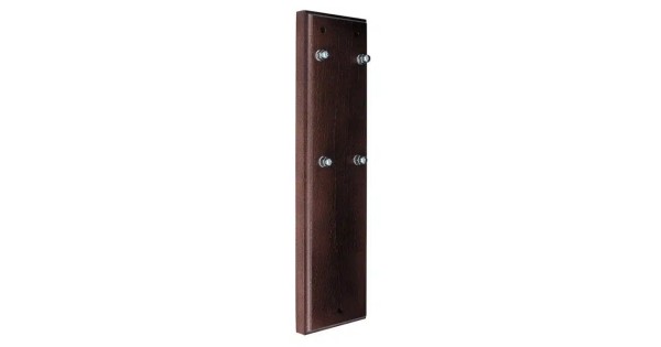 Support mural BOJ en bois sapelli foncé avec points de fixation